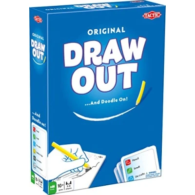 Image of Tactic Games 53124 Easy to Learn Board Draw The Picture Game for Friends &amp; Family 3+ Players/Teams Sketch, Guess, Laugh: Ideal Parties Age 10+, Mixed