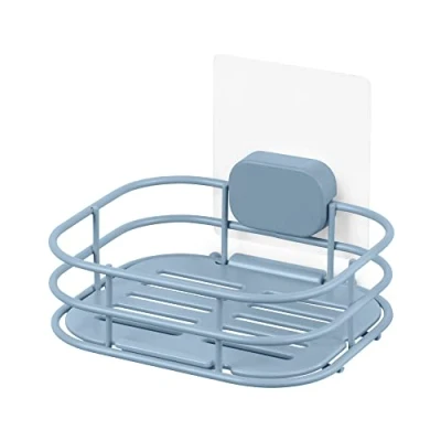 Image of Compactor Soap Dish, POWDER COATING METAL, Blue, 14 x 12.5 10 cm