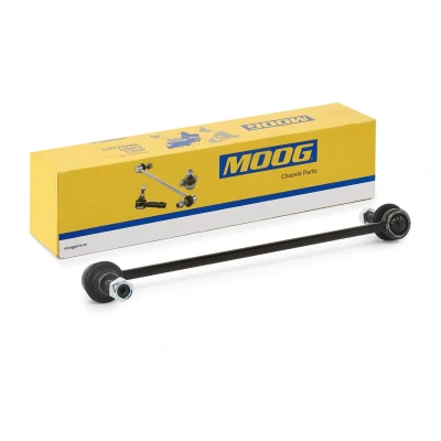 Image of 546181925R, 8200669065, 8660005542 Anti roll bar link MOOG RE LS 2088 Front Axle Left, Right 283mm M10X1.5 RENAULT: Kangoo II Express
