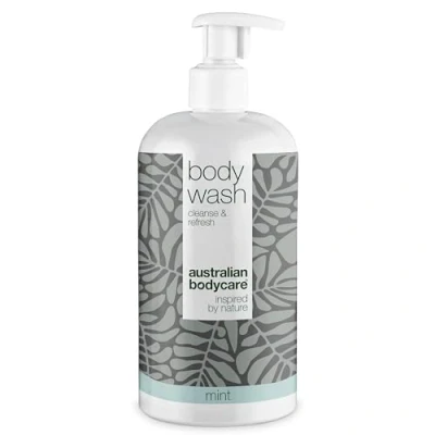 Image of Australian Bodycare Body wash 500 ml Tea Tree Oil + Mint Shower Gel with for Skin, Foot Daily care Relieve spots, pimples, Athlete’s Foot, Ringworm, Fungus