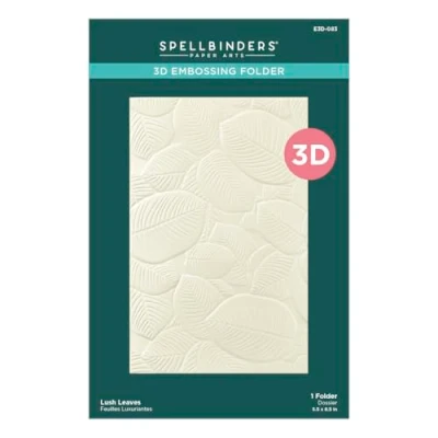 Image of Spellbinders Lush Leaves 3D Embossing Folder from The Happy Hour Collection