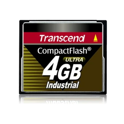 Image of Transcend 4GB CF Card 100X (TYPE I ) (Fixed Disk) Industrial Ultra Speed CompactFlash Part# TS4GCF100I