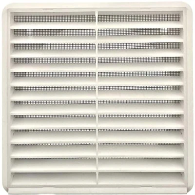 Image of Vortice 8224 Fixed External Ventilation Grille Cover for 6 Inch / 150mm Duct (White)
