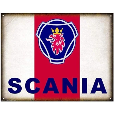 Image of Scania Trucks Auto Vintage Retro tin sign Metal Signe Clubmetal 8x12 inch
