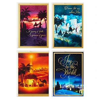 Image of Hallmark Religious Boxed Christmas Cards Assortment, Nativity (40 and Envelopes)