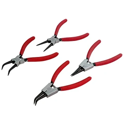 Image of Voche® 4 Piece 6&quot; Internal, External, Bent Nose and Straight Circlip Pliers Set