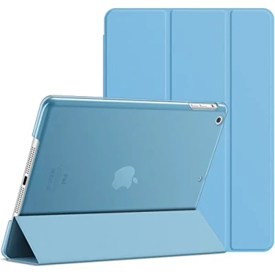 Image of JETech Case for iPad Air 1st Generation (NOT 2), Smart Cover Auto Wake/Sleep (Blue)