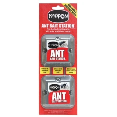 Image of Nippon 2 x Ant Stop Bait Stations Destroy Ants and Nests Home Defence 5NAB2