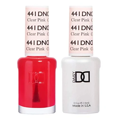 Image of DND Duo Gel &amp; Nail Polish Set Clear Pink 441 2x15ml