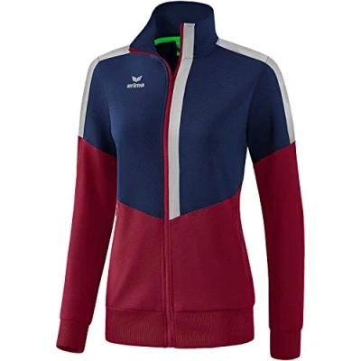 Image of Erima Squad Trainings Jacket New Navy/Bordeaux/Silver Grey, 36