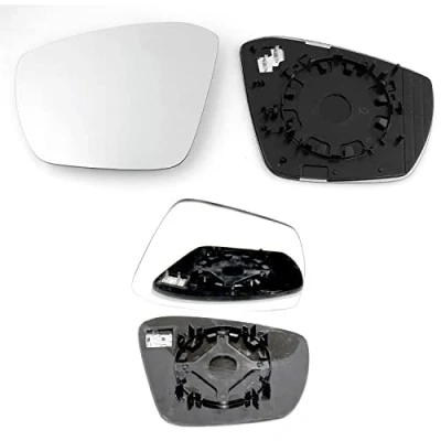Image of Fits Skoda Octavia From 2012 to 2019 Heated Clip on Wing Mirror With Base LEFT HAND (UK Passenger Side)