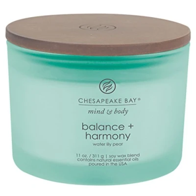 Image of Chesapeake Bay Candle Scented Candle, Balance + Harmony (Water Lily Pear), Coffee Table, Home Décor