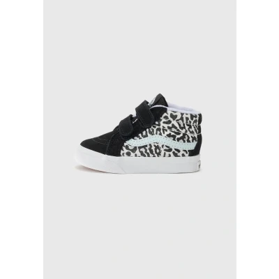 Image of Vans SK8 MID Reissue Trainers for kids, Size: 12, Brown/pastel blue shoes