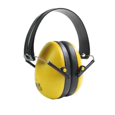 Image of Oregon Q515060 Noise Reducing Headband with Ear Muffs for Trimming and Brushcutting, Yellow