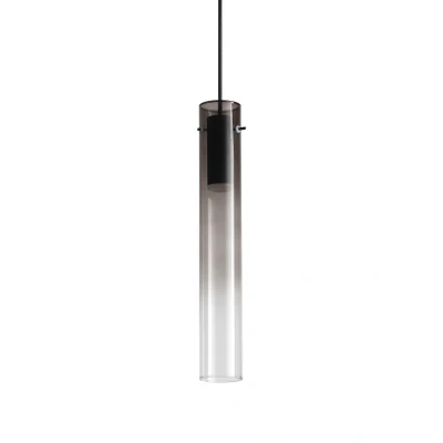 Image of Flam LED Slim Pendant Ceiling Light Smoke Grey 3000K