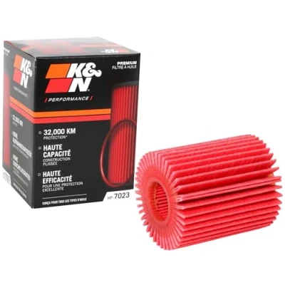 Image of K&amp;N Oil filter High Performance Series compatible with: Toyota, Lexus (HP 7023), Red