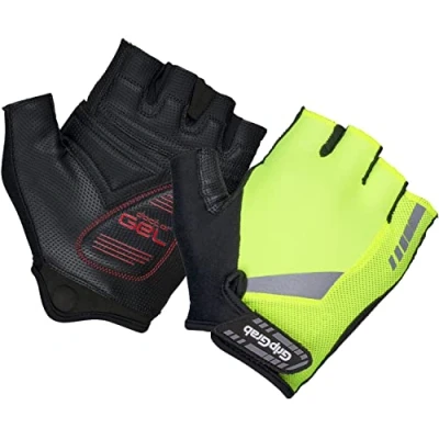 Image of GripGrab ProGel 4mm DoctorGel Padded Short Finger Summer Cycling Gloves Comfortable Cushioned Fingerless Bike Glove
