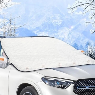 Image of AUXHCYL Windscreen Covers Frost for Winter, Car Windshield Cover Ice Snow Shield, Magnetic Cars, Sun UV Dust Water Resistent, Year round Use