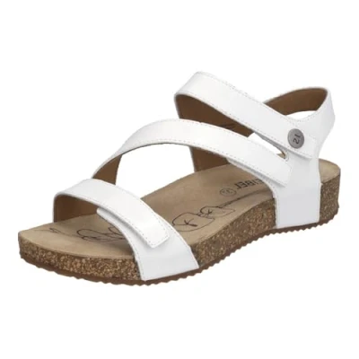 Image of Josef Seibel Women&#039;s Tonga 25 Ankle Strap Sandals, White, 4 UK