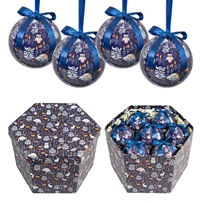Image of Christmas Workshop 14pc Navy Blue Festival Animal Baubles