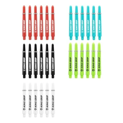 Image of KOTO darts Shafts Collection Inbetween, 30 Shafts, Nylon Red, Black, Blue, White, Green