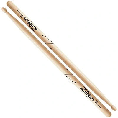 Image of Zildjian 2B Hickory Drumsticks Wood Tip