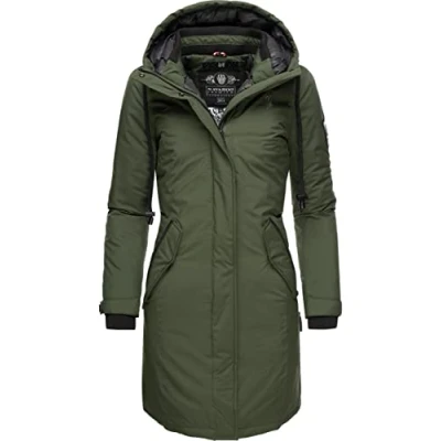 Image of Navahoo Letiziaa Women&#039;s Winter Coat Parka with Hood XS XXL Green Large