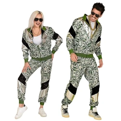 Image of DOLLARS SHELL SUIT (jacket, pants) (L)