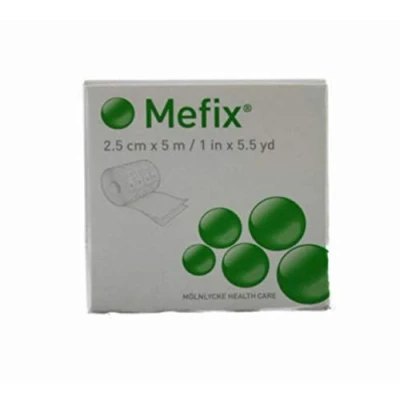 Image of Mefix Permeable Apertured Synthetic Adhesive Tape 310276 2.5 cm x 5m (2684033)