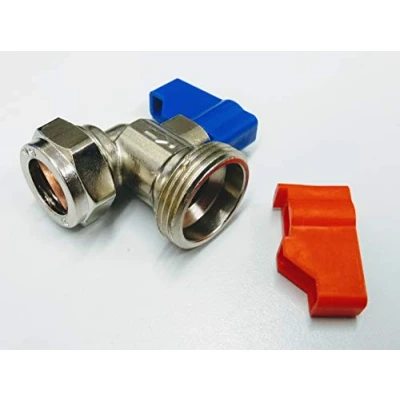 Image of 15mm x 3/4&quot; Angled Washing Machine Valve