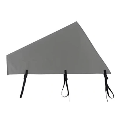 Image of Large Caravan Tow Hitch Cover Heavy Duty UV Stabilised With Straps (Grey)