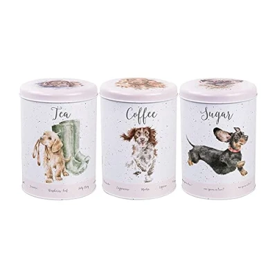 Image of Wrendale Designs &#039;A Dog&#039;s Life&#039; Dog Tea Coffee Sugar Canisters