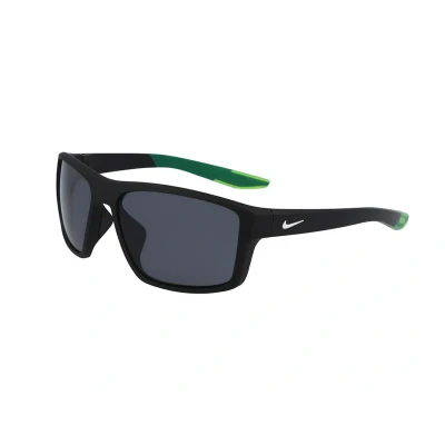 Image of NIKE Man BRAZEN FURY DC3294 010 Sunglasses Plastic Black Grey Squared Normal