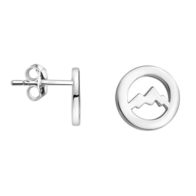 Image of SOFIA MILANI Women&#039;s Earrings 925 Silver Mountain Circle Stud Earring E2483