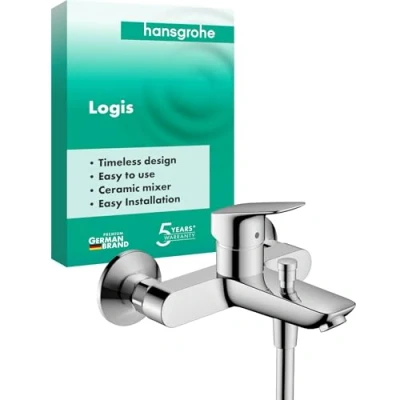 Image of hansgrohe Logis bath and shower mixer, chrome