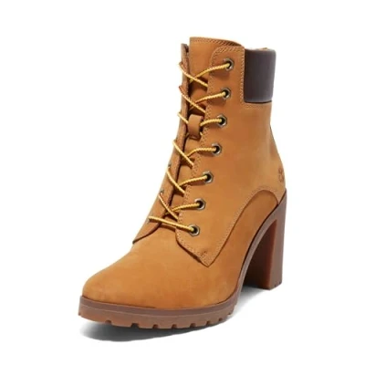Image of Allington 6 Inch Nubuck Leather Women&#039;s Ankle Heel Boots