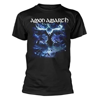 Image of Plastic Head Amon Amarth &#039;Raven&#039;s Flight&#039; (Black) T Shirt (x Large)
