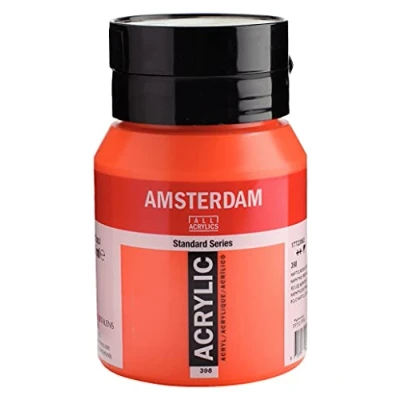 Image of Amsterdam Standard Series Acrylic Jar 500 ml Naphthol Red Light 398 (17723982)