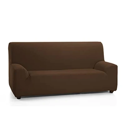 Image of Martina Home Sofa Cover Elastic, fabric, Brown, 2 Places from 120 to 190 cm wide