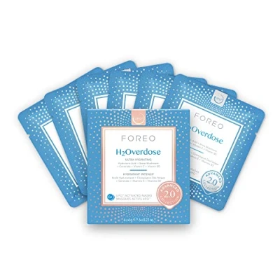 Image of H2Overdose Advanced Collection 2.0 UFO Activated Facial Mask, Hydrating Facial, Beauty &amp; Personal Care, Hyaluronic Acid Vitamin E, For All skin Types, Dry Flaky Skin, 6 Pieces in pack