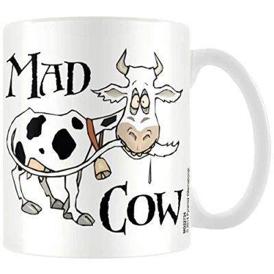 Image of Mad Cow Pyramid International Official Boxed Ceramic Coffee/Tea Mug, Multi Colour, 11 oz/315 ml