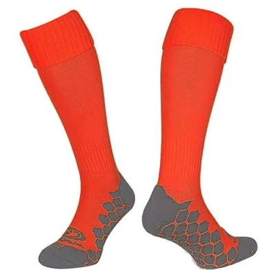 Image of Optimum Classico Sports Socks Moisture Wicking, Breathable, Cushioned for Football, Rugby, Athletics Lightweight, Quick Dry Red, Junior (3 6)