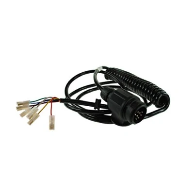 Image of 13 Pin Light Lead, For Ifor Williams, Coiled Cable Suzzy, Spade, Maypole