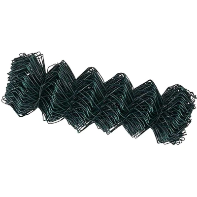 Image of vidaXL Chain Link Fence Green 0.8x10 m Steel