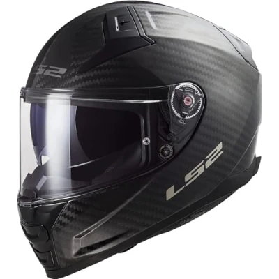 Image of LS2 Full Face Motorcycle Helmet. Vector II Carbon Road Touring Motorbike Lid. FF811. ECE22.06 Gloss S (55 56cm)