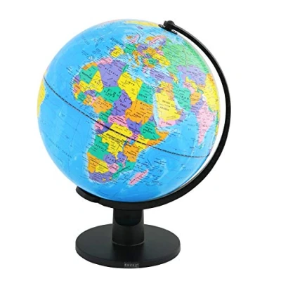 Image of Exerz 30cm Educational Globe Large World Swivel Rotating Political Map Diameter