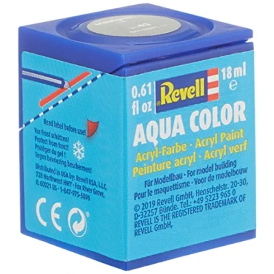 Image of REVELL Aqua Color Acrylic Paint. No. 43 Medium Grey Matt