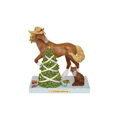 Image of Enesco The Trail of Painted Ponies a Christmas Gathering Figurine, 7.3 Inch, Multicolor