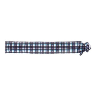 Image of Warmies Extra Long Hot Water Bottle With blue tartan cover
