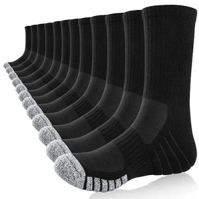 Image of Tmani Thermal Socks for Men Women Winter Warm Thick Socks, Breathable Cushion Crew Outdoor Performance Sport Work Hiking Running Walking, 9 11